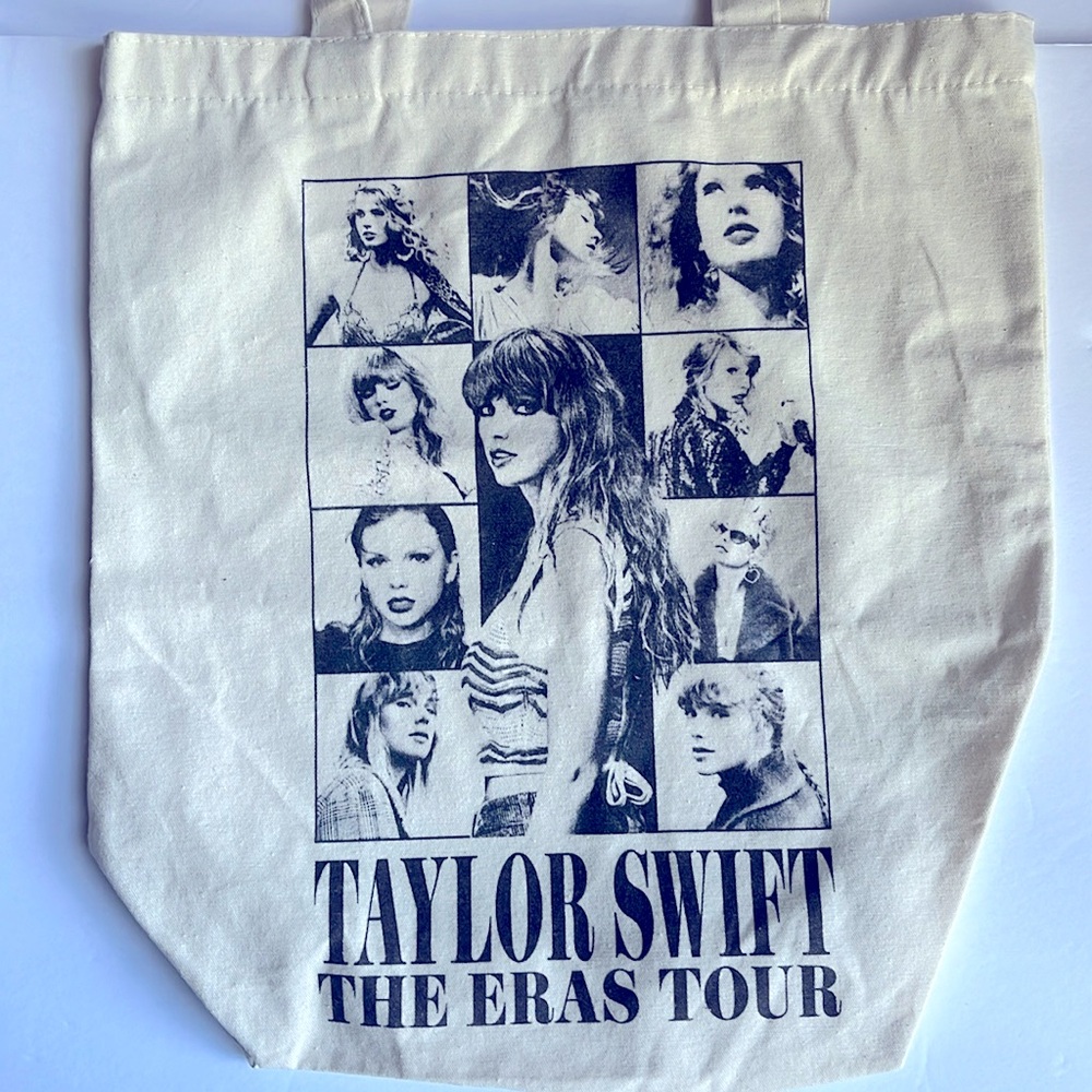 Taylor Swift Tote Bag The Eras Tour Cotton Canvas Totebag - Picture 2 of 16